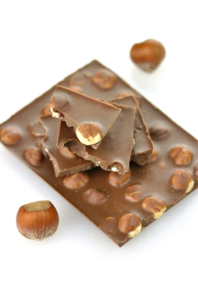 Hazelnut chocolate — Stock Photo, Image