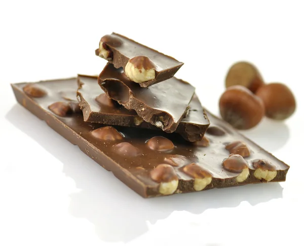 ヘーゼル ナッツ チョコレート — ストック写真
