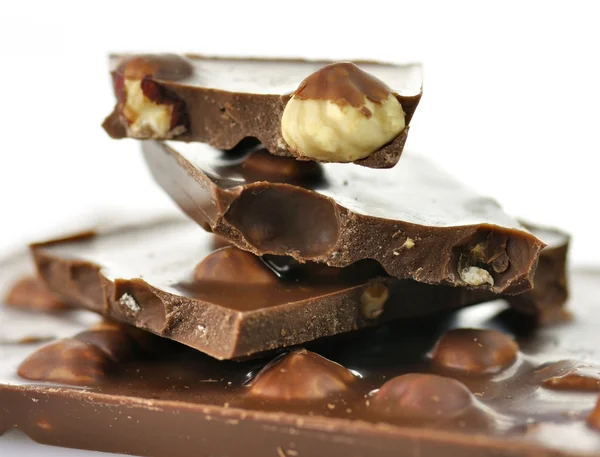 Mogyorós csokoládé — Stock Fotó