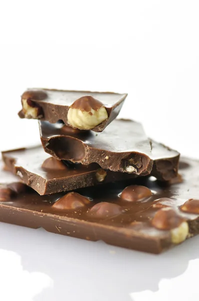 ヘーゼル ナッツ チョコレート — ストック写真