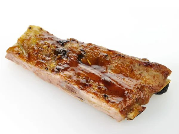 Côtes de porc avec sauce barbecue — Photo
