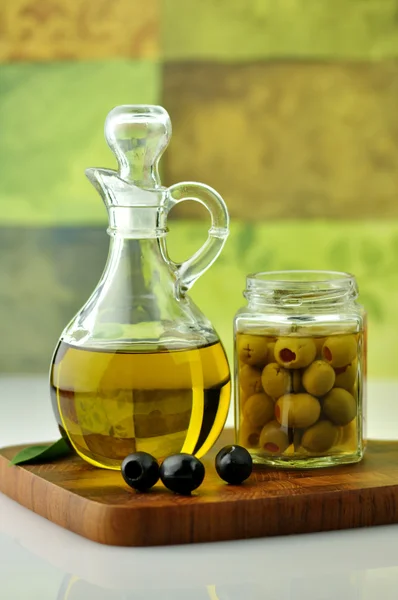 Olivenolje – stockfoto