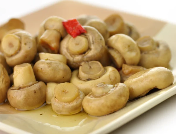 Pickled mushrooms — Stock Photo, Image