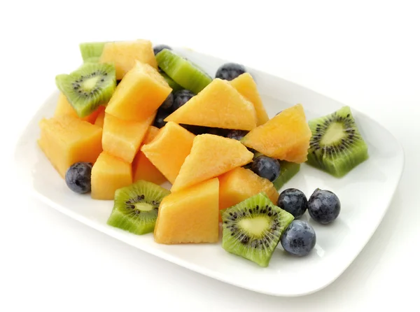 Primer plano de las frutas con yogur —  Fotos de Stock