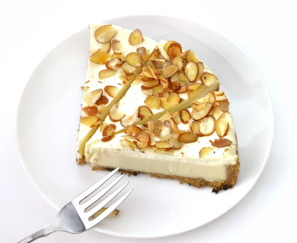 Λευκό cheesecake σοκολάτας — Φωτογραφία Αρχείου