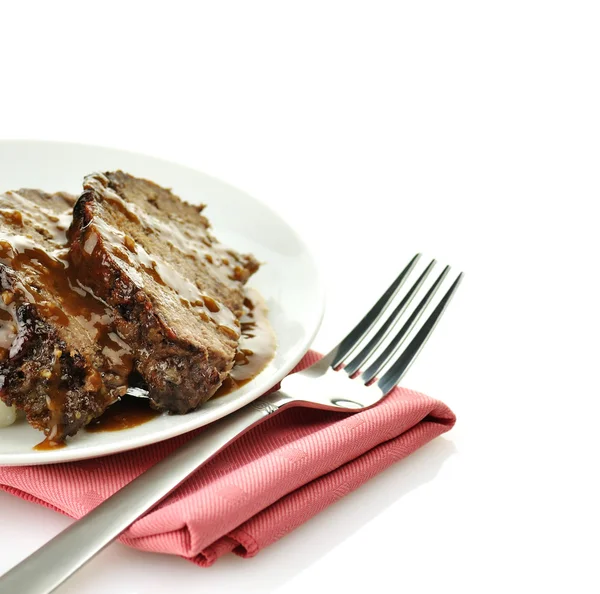 Obiad Meat Loafa — Zdjęcie stockowe