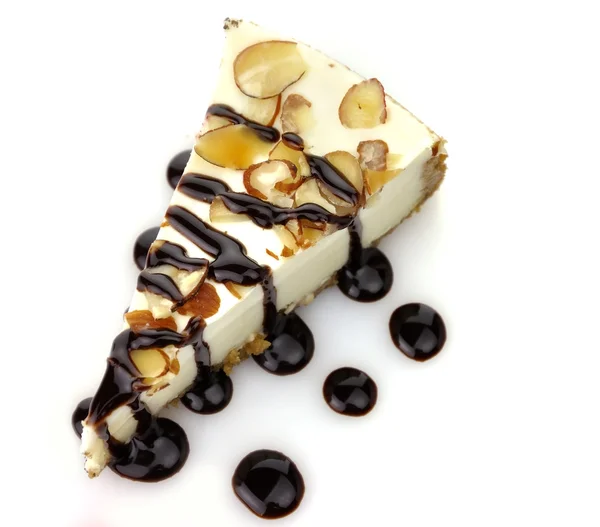 화이트 초콜릿 치즈 케이크 — 스톡 사진