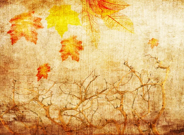 Grunge abstrait automne fond — Photo