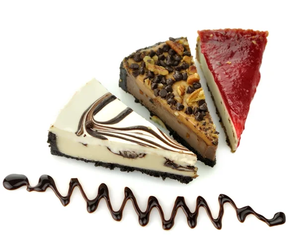 Fatias de cheesecake — Fotografia de Stock