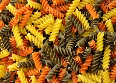 Colorful pasta