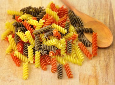 Colorful pasta