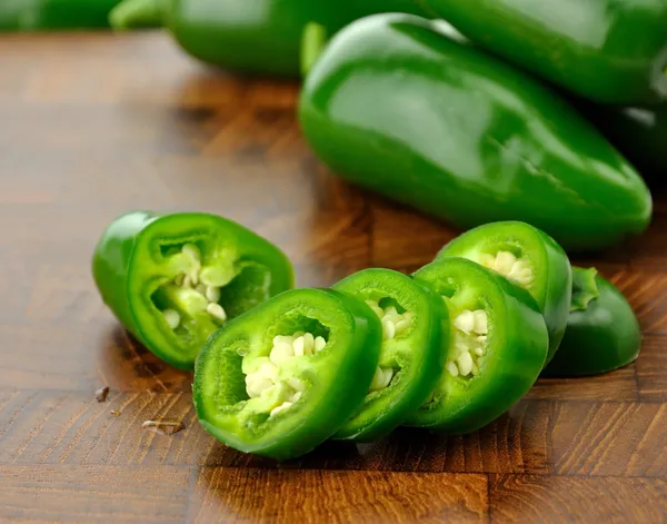 Varm grön paprika — Stockfoto