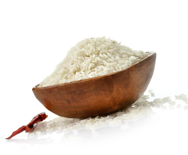 Surowy ryż biały — Zdjęcie stockowe