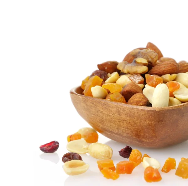 Gemengd gedroogd fruit, noten en zaden — Stockfoto