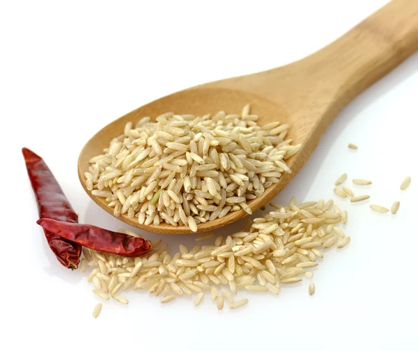天然糙米 — 图库照片