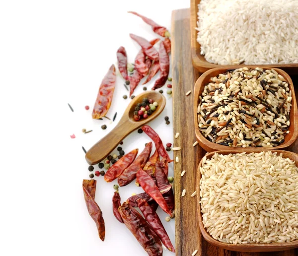 Sortido de arroz — Fotografia de Stock