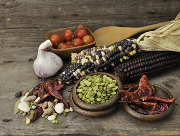 stock image Green Dry Peas And Bean Mix