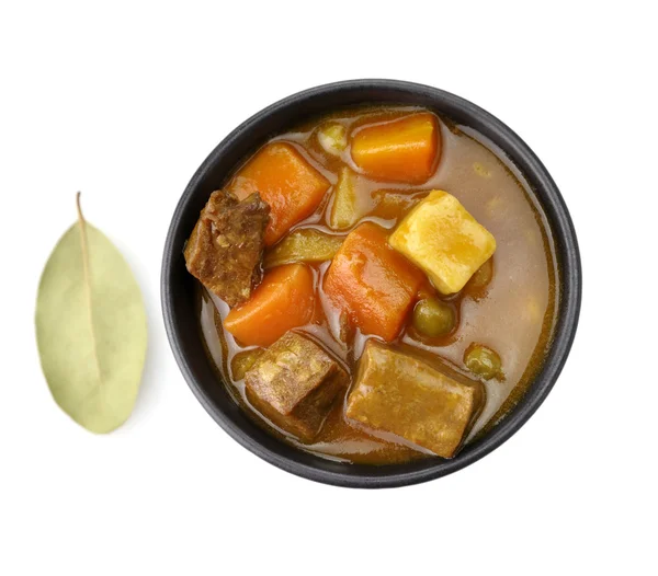 Говяжий суп с овощами — стоковое фото