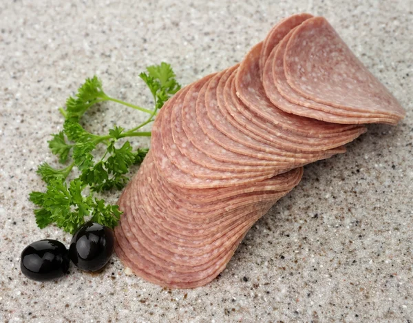 Harde salami — Stockfoto