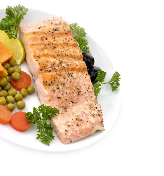 Salmon Fillet With Vegetables — Stock Photo, Image