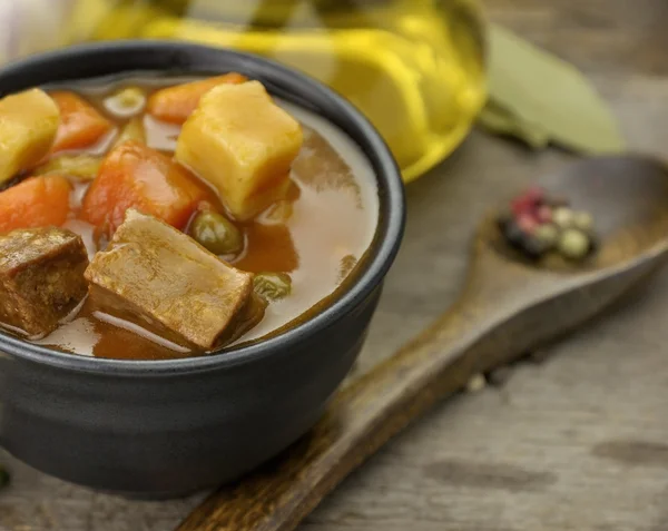 Beef Soup With Vegetables — Stock Photo, Image