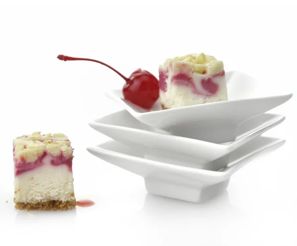 Raspberry Cheesecake — Stock Photo, Image