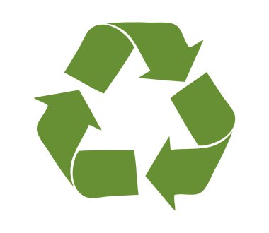 Recycle logo concept clipart
