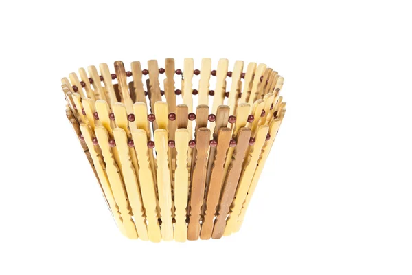 Doble cesta, madera de plástico — Foto de Stock