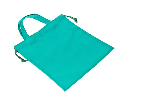 Colorato sacchetto di cotone verde — Foto Stock
