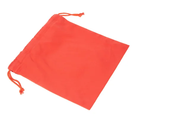 Sacchetto di cotone rosso colorato — Foto Stock
