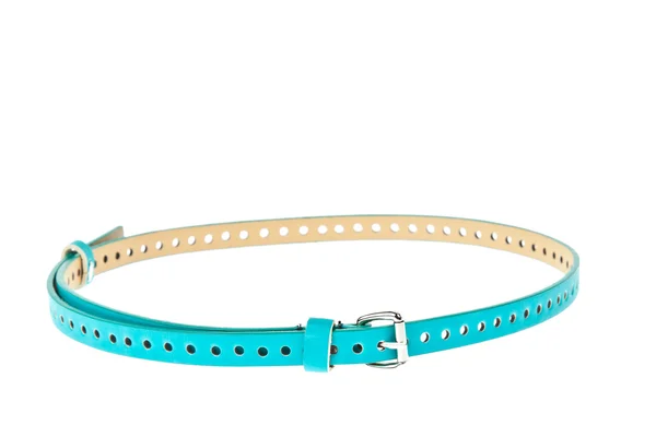Cintura blu colorato su sfondo bianco — Foto Stock