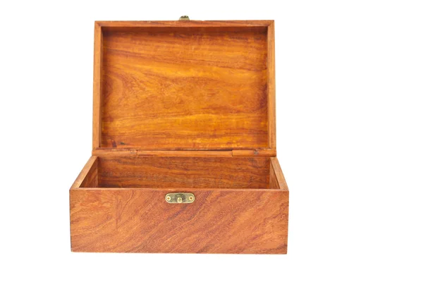 Stare drewniane pudełko skarb — Zdjęcie stockowe