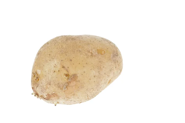Färsk potatis på vit bakgrund — Stockfoto