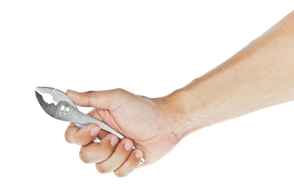 Lidská ruka dává nástroje sada — Stock fotografie