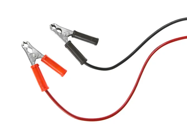 Jumper cable isolated on white background — Stock Photo, Image