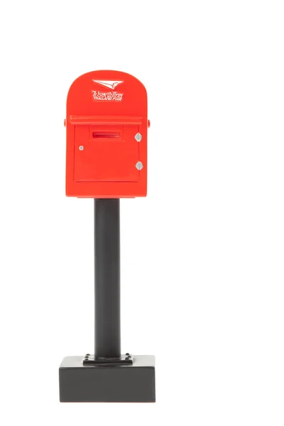 Caixa de correio vermelho na Tailândia — Fotografia de Stock