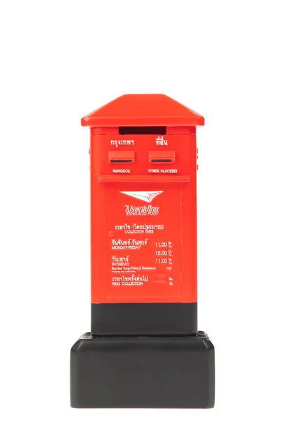 Röd postbox i thailand — Stockfoto