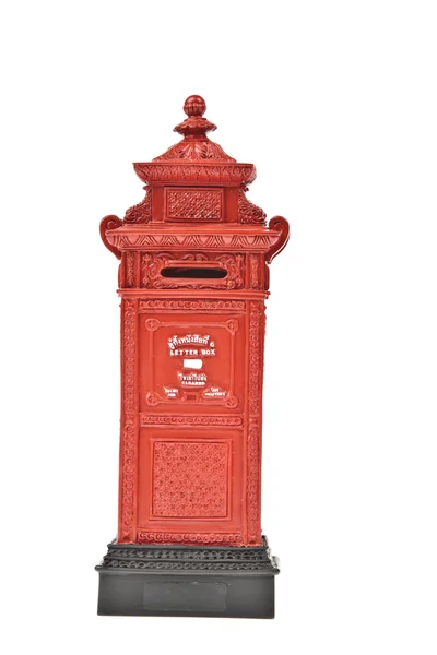 Röd postbox i thailand — Stockfoto