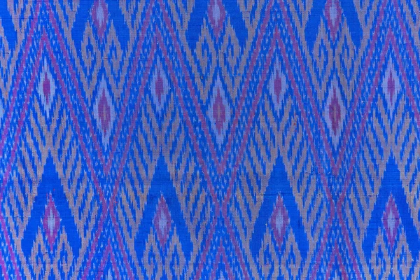 Wzór tajski rodzimych tkanina tło — Zdjęcie stockowe