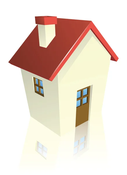 Stylizowany domek lub dom — Wektor stockowy