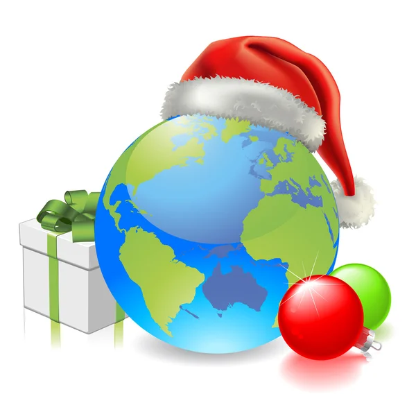 Kerstmis globe — Stockvector