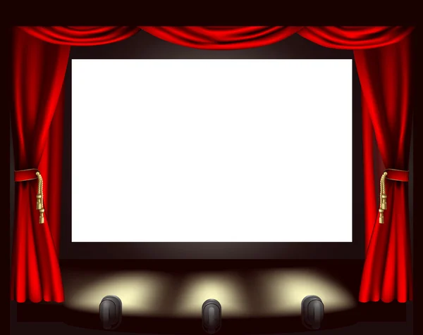 Cinema screen — Stock Vector