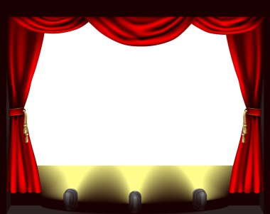 Theatre stage clipart