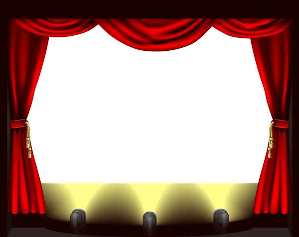 Theatre stage — Stock Vector