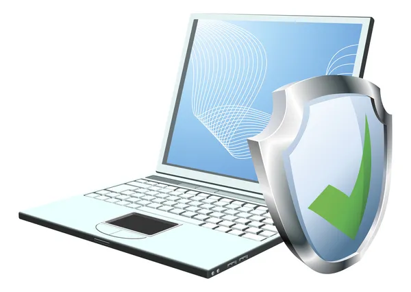 Bilgisayar güvenlik kavramı — Stok Vektör