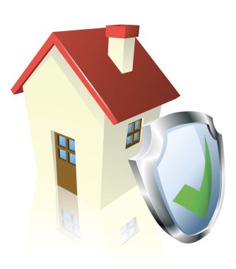 Secure house concept clipart