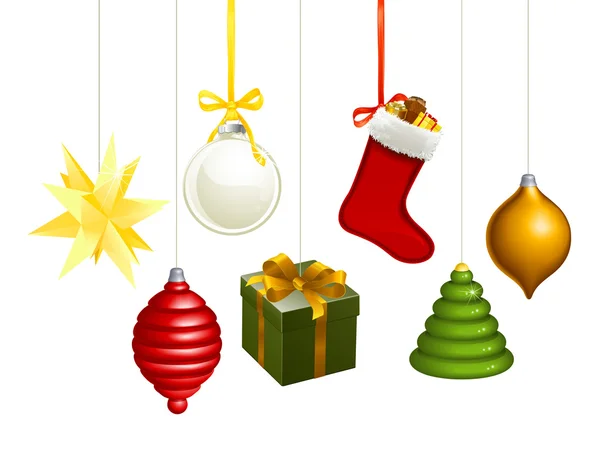 Vánoční dekorace ilustrace — Stockový vektor