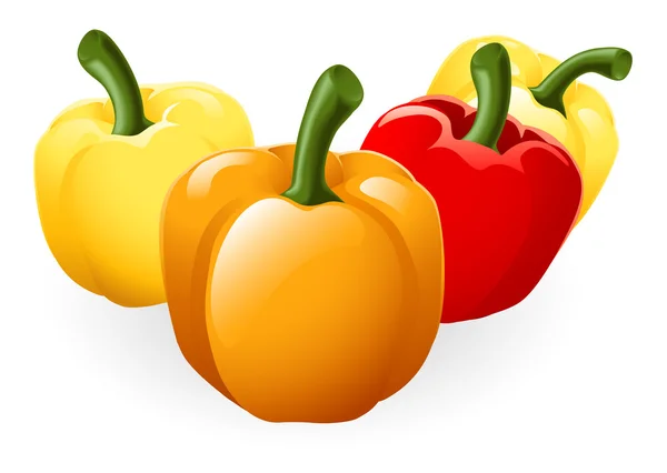 Illustrazione dolce peperone — Vettoriale Stock