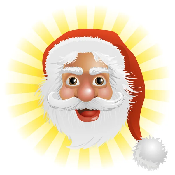 圣诞老人的脸 — 图库矢量图片