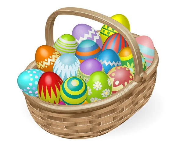Ilustração de ovos de Páscoa pintados —  Vetores de Stock